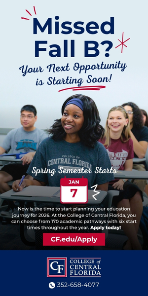 College of Central Florida Ad on HardisonInk.com