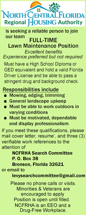 Full-Time Lawn Maintenance Job Ad On HardisonInk.com