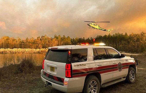 Firefighting in action